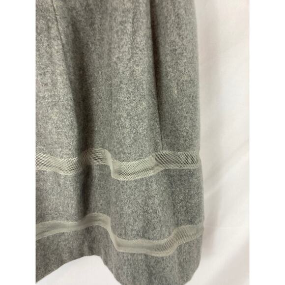 Madewell Turnout skirt with mesh Detail Grey Size 2 - Picture 3 of 6